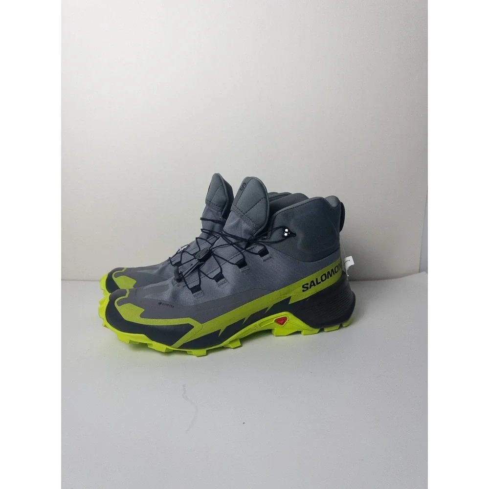 Salomon Cross Hike Tracker Goretex Boots Mens US 11 Mid‎ GTX2 Lime/Gray Gorpcore